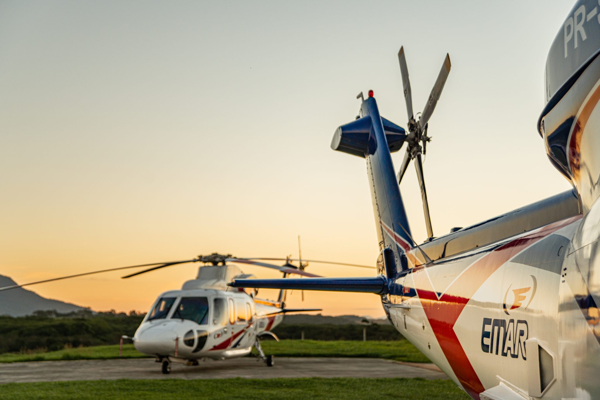 Helicópteros Sikorsky da Emar Táxi Aéreo