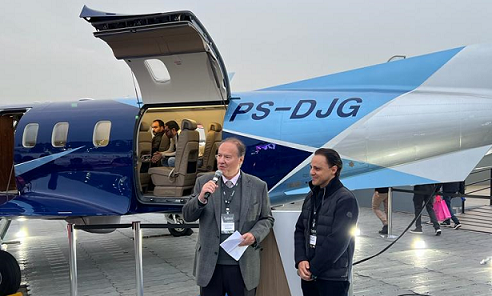 Pilatus ganha exposição no Brasil com Felipe Massa