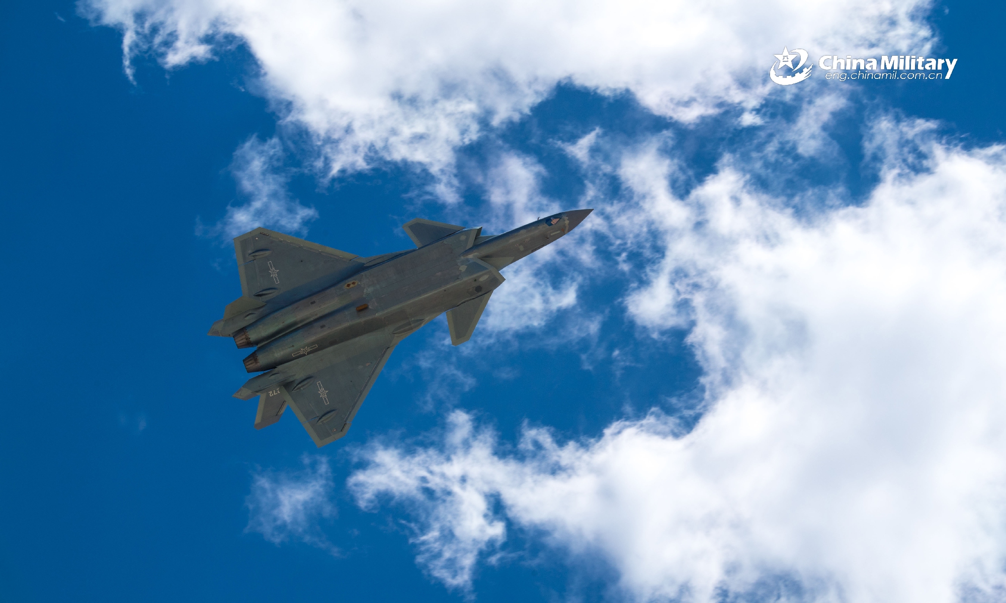 Com características stealth, o J-20 é atualmente o caça mais avançado da China. Foto: Yang Jun