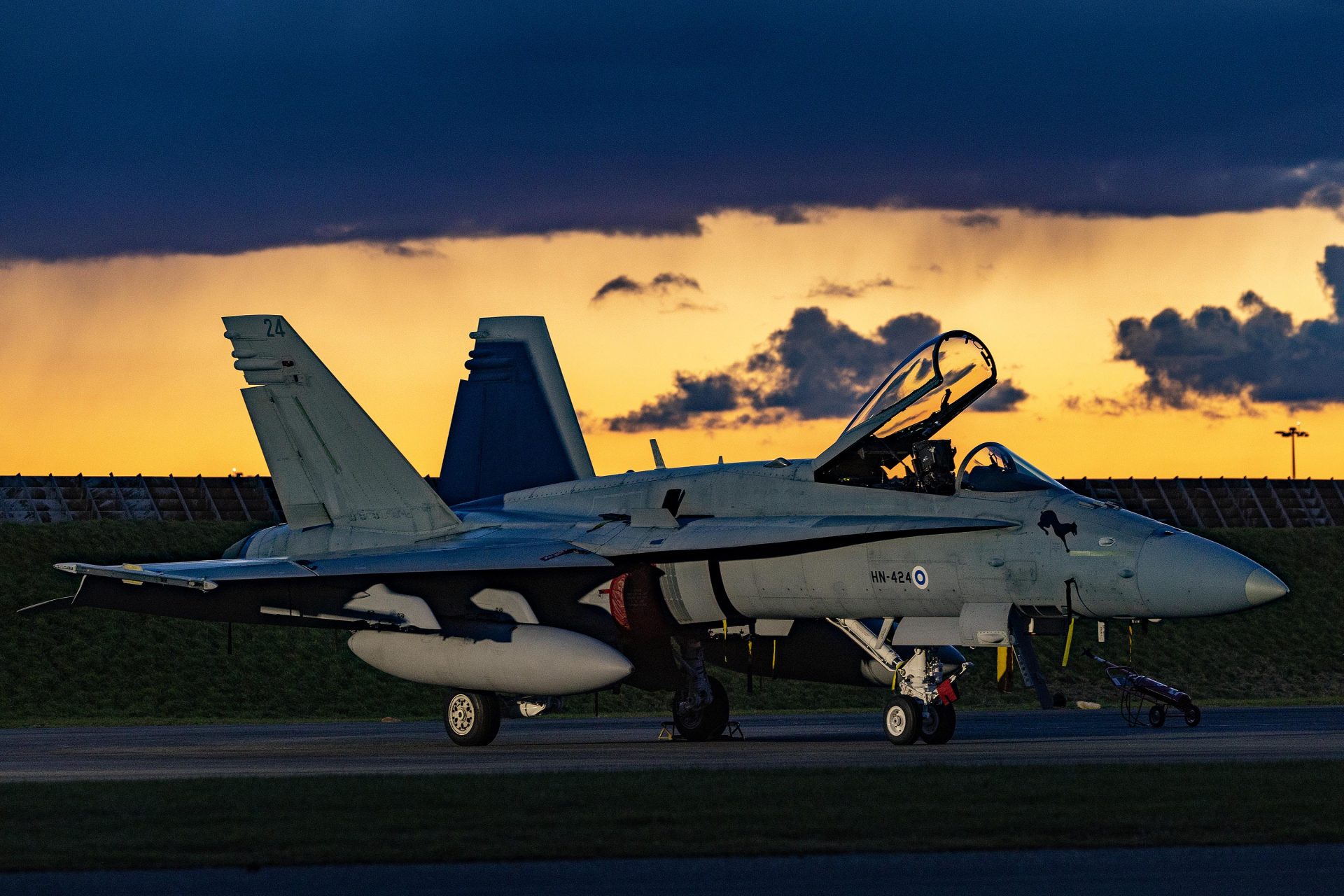 F-18 da Finlândia durante exercício Cobra Warrior 2023
Foto: Royal Air Force