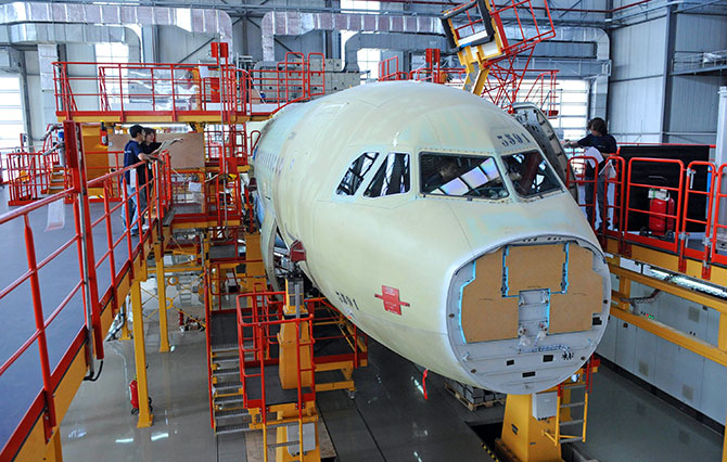 Fábrica da Airbus já em atividade na China
Foto: Airbus