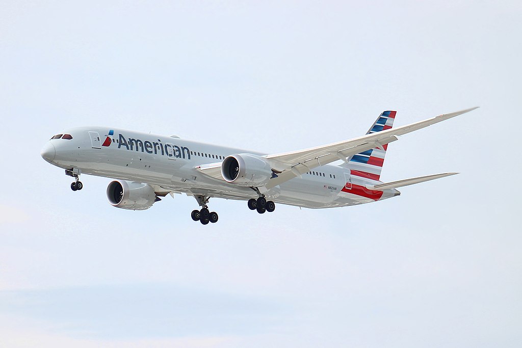 Boeing 787-9 da American Airlines. Foto: Rafael Luiz Canossa
