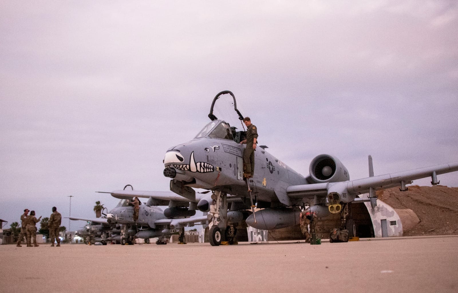 Os A-10 voam junto com as aeronaves do Peru durante o exercício. Foto