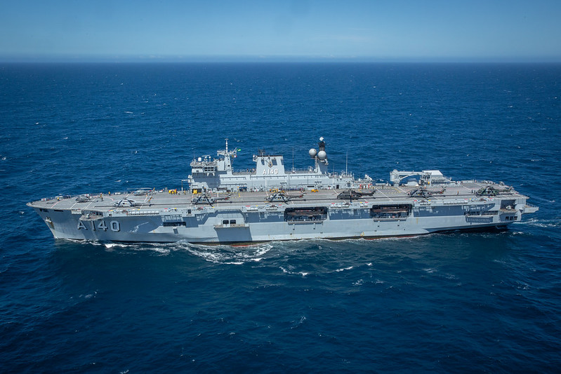 Marinha leva navio aeródromo para proteção da Cúpula da Amazônia