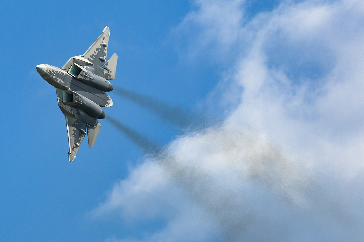 Sukhoi Su-57. Foto: Andrei Shmatko