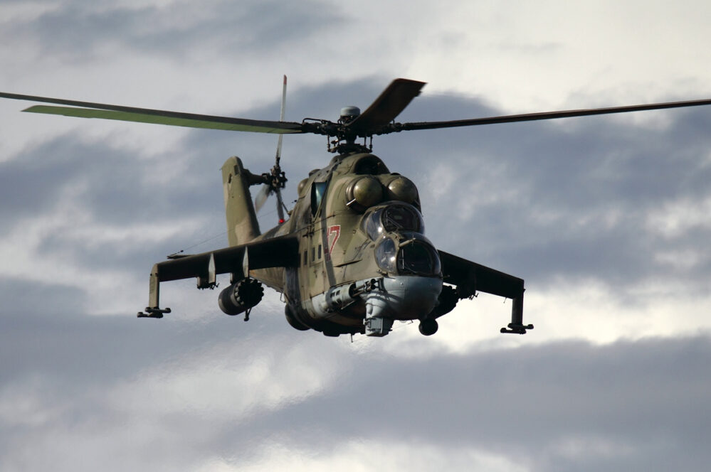 Mi-24 da Rússia. Foto: Igor Dvurekov