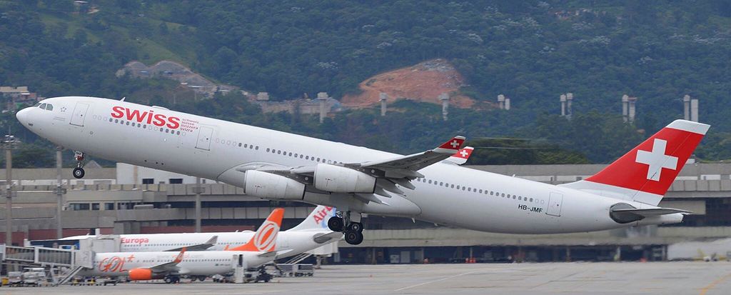 Airbus A340-300 no GRU  Airport. Foto: Oliver spotter