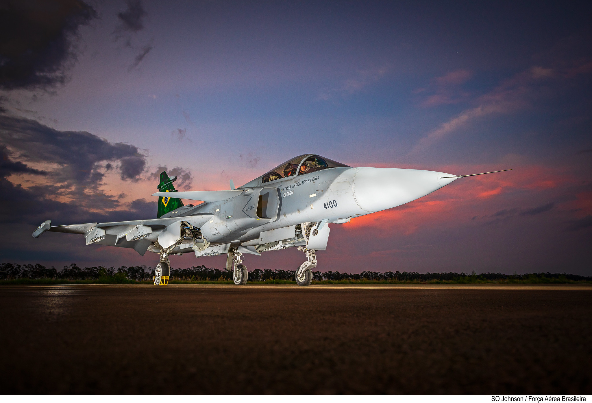 Os F-39 Gripen da FAB ainda não participaram de nenhum exercício multinacional. Foto: Johnson Barros