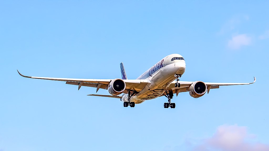 Airbus A350 da Qatar Airways. Foto: Ayon Shaifuzzaman 