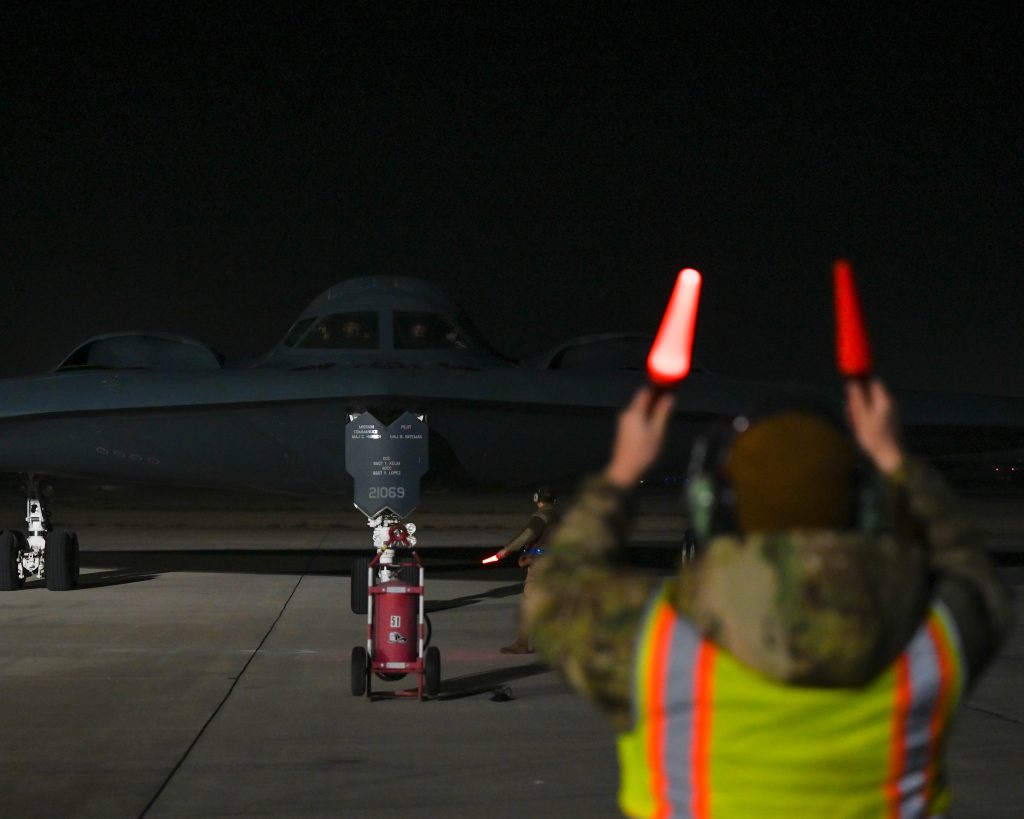 B-2 Spirit em Nellis. Foto: Lindsey Weichel