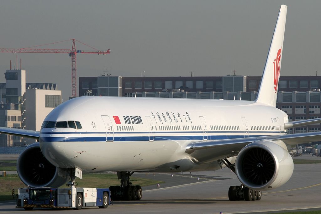 Boeing 777 da Air China. Foto: Konstantin von Wedelstaedt