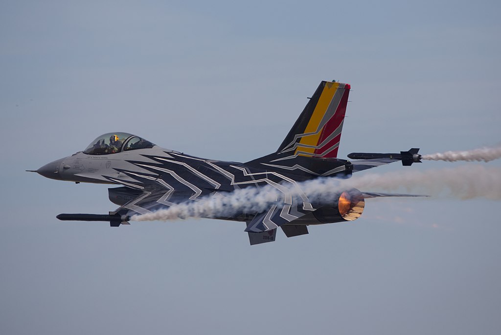 F-16 Dream Viper da Bélgica. Foto: Ronnie Macdonald