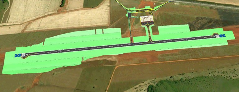 Concepção do novo aeroporto de Jataí