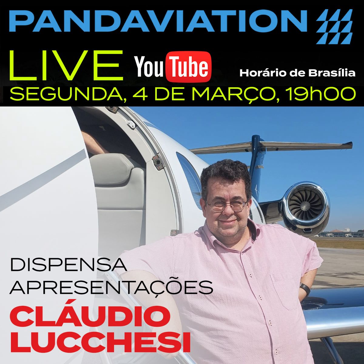 Live no Youtube reúne grandes nomes da cultura aeronáutica brasileira