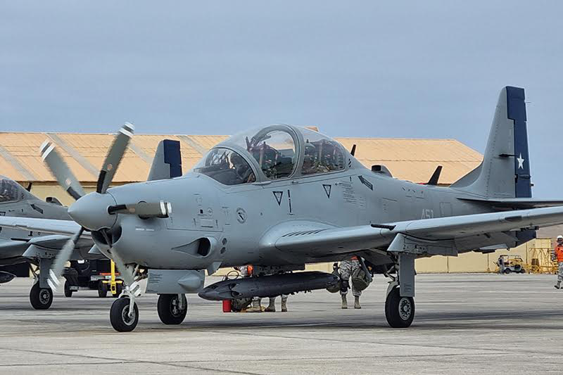 Super Tucano da FACh. Foto: FACh