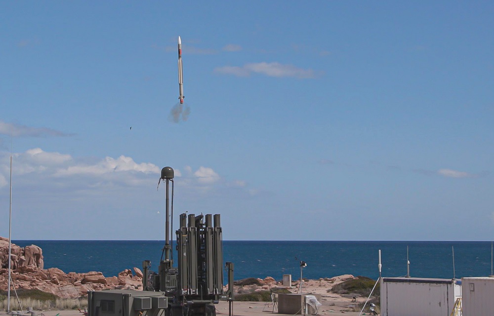Lançamento do sistema Grifo. Foto: MBDA