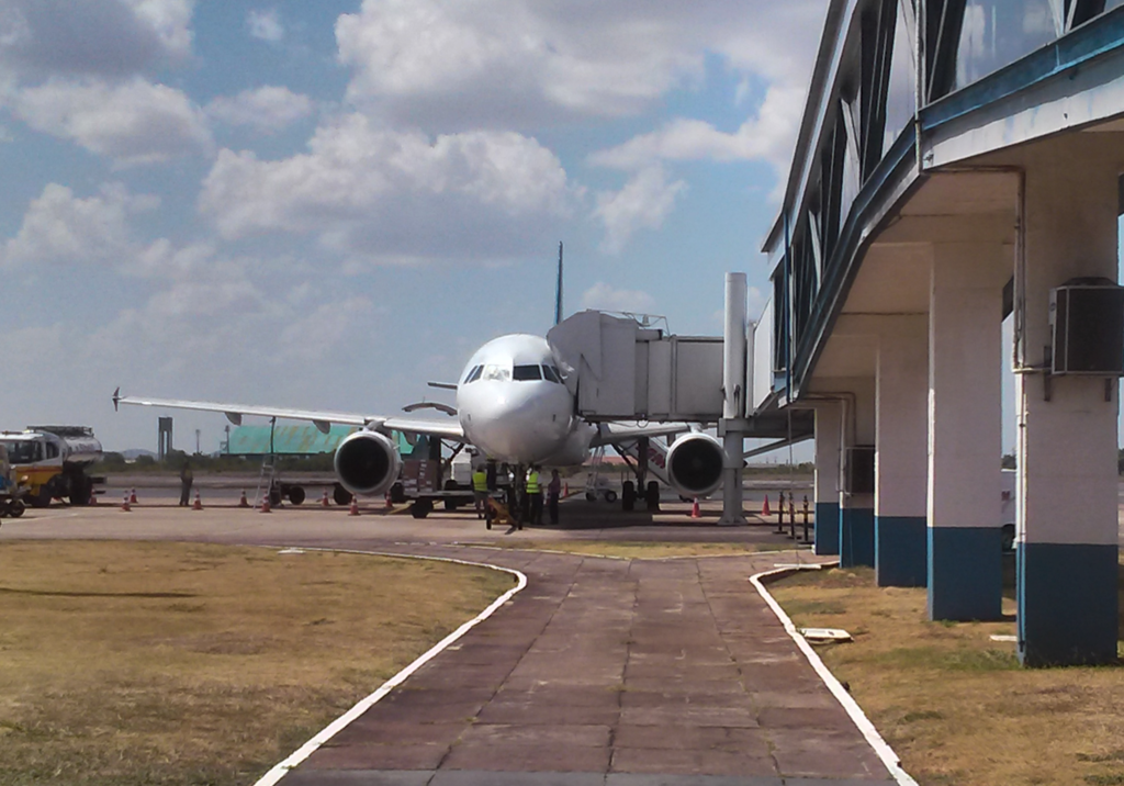 A320 da Latam em Boa Vista. Foto: Renato Maia