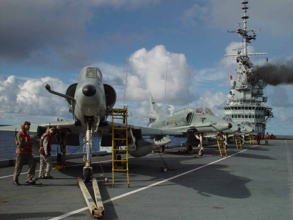 A-4 Skyhawk da Marinha do Brasil. Foto: Marinha do Brasil