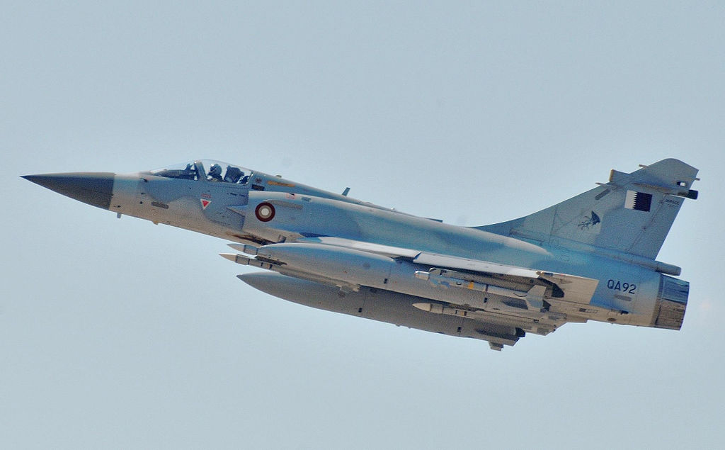 Mirage 2000-5 do Catar. Foto: Samuel J. Locklear