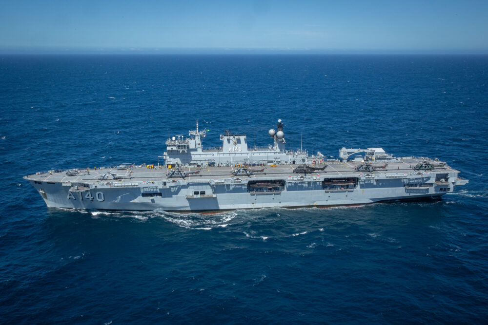 Navio-Aeródromo Atlântico. Foto: Marinha do Brasil