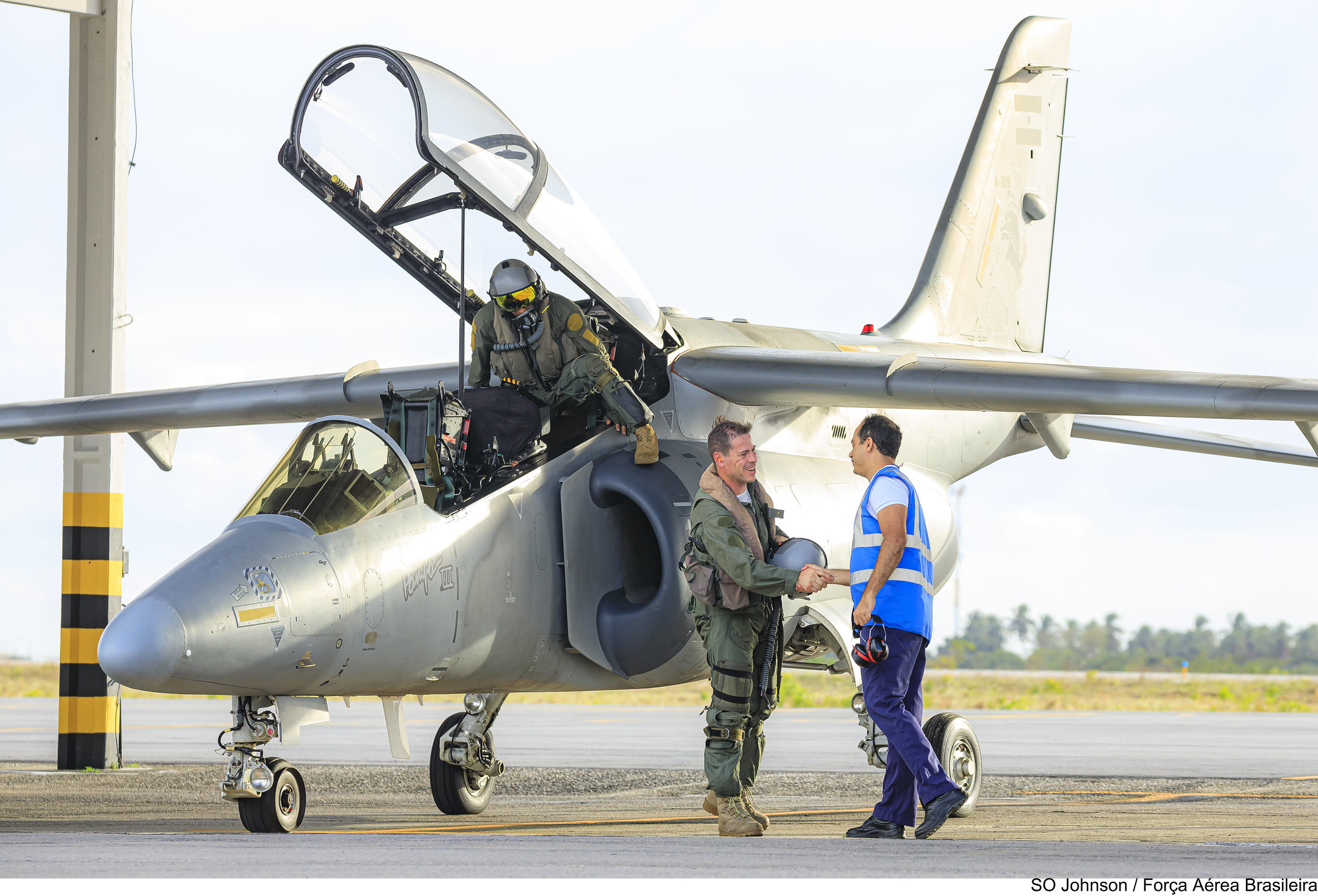 Jato IA-63 Pampa da Argentina chega para a CRUZEX 2024