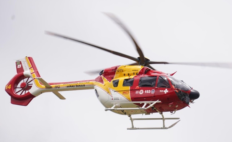 Novo H145 de cinco pás usado em Minas Gerais. Foto: Helibras
