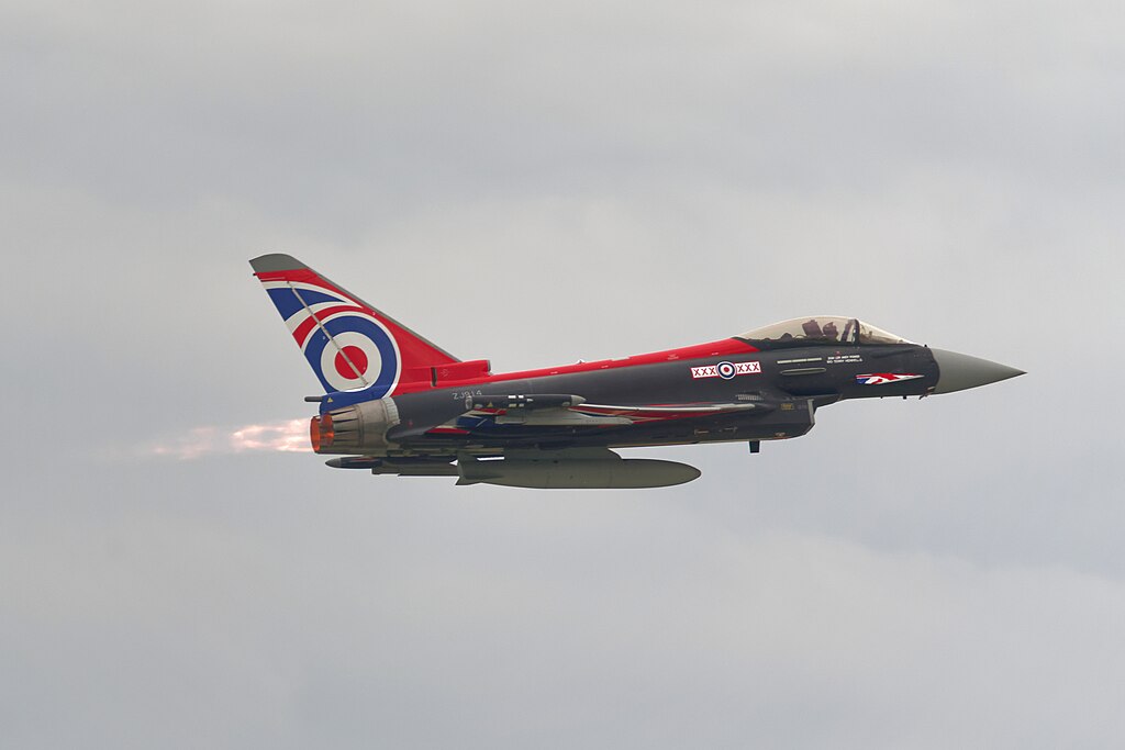 Eurofighter Typhoon da Royal Air Force. Foto: Jakub Hałun