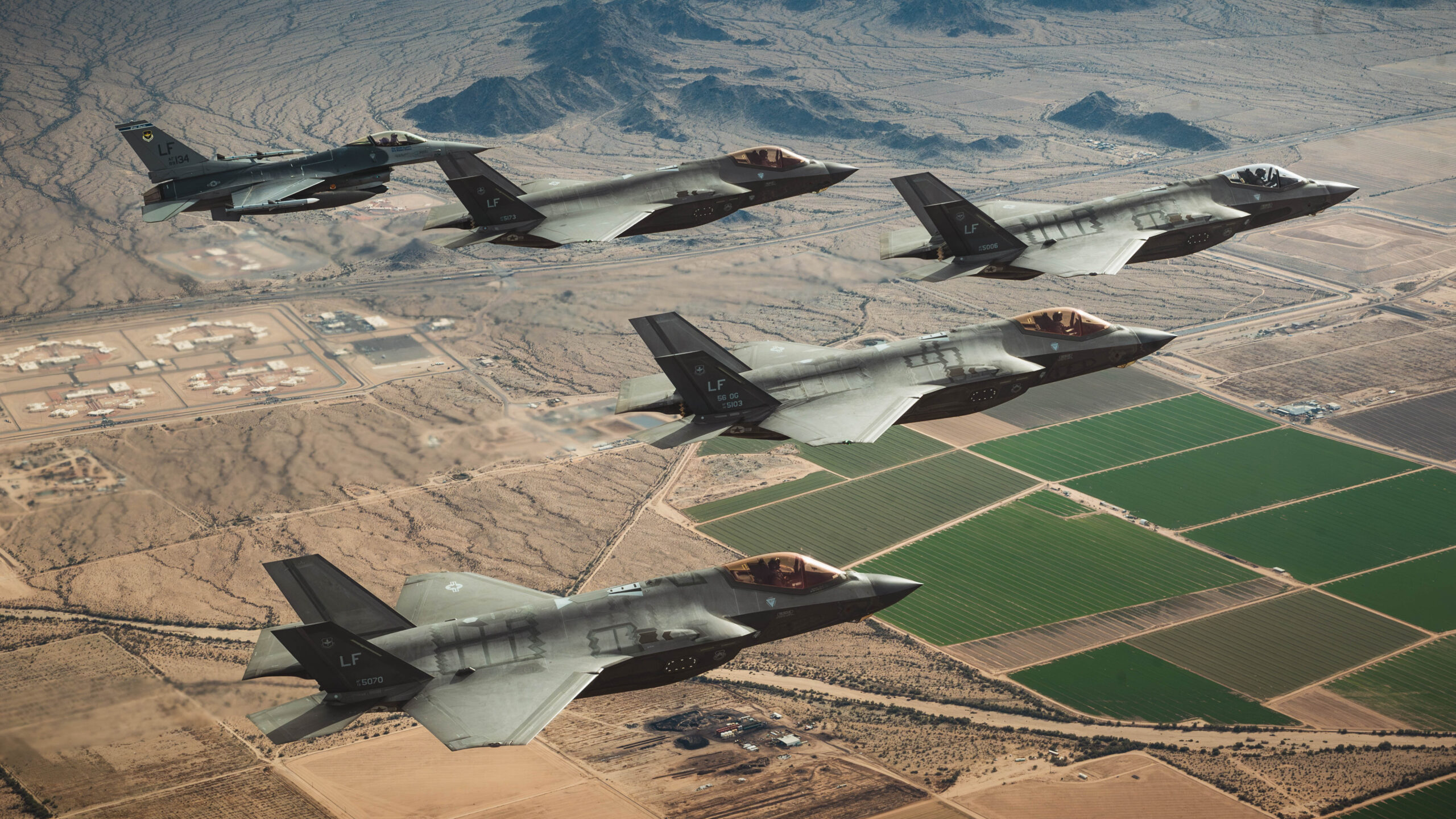Caças F-35A da USAF. Foto: Katelynn Jackson