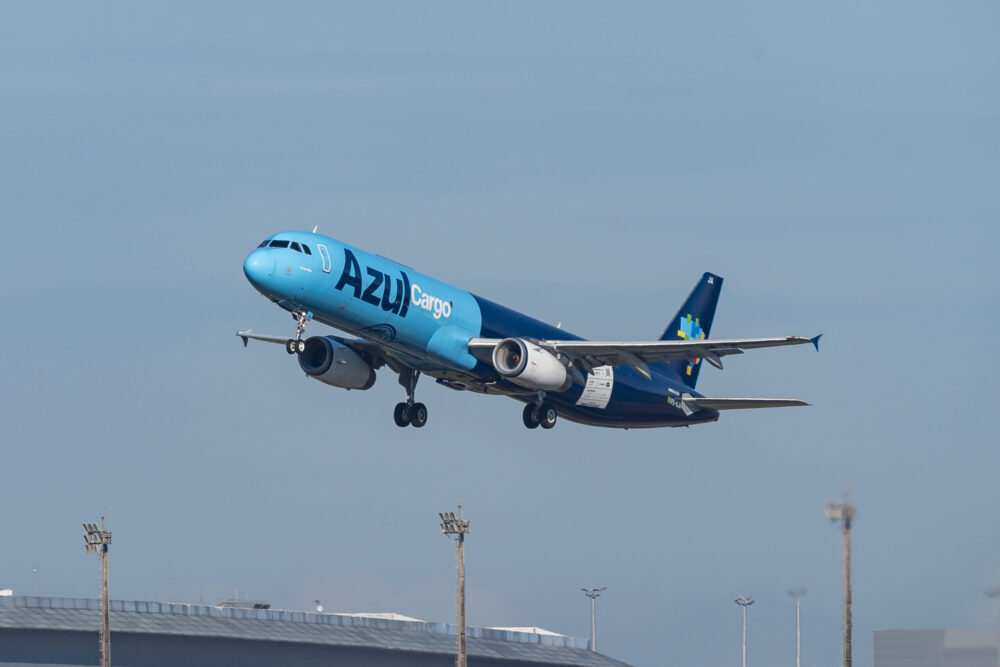 Azul Cargo estreia operações de seus Airbus A321. Foto: Guilherme Mion