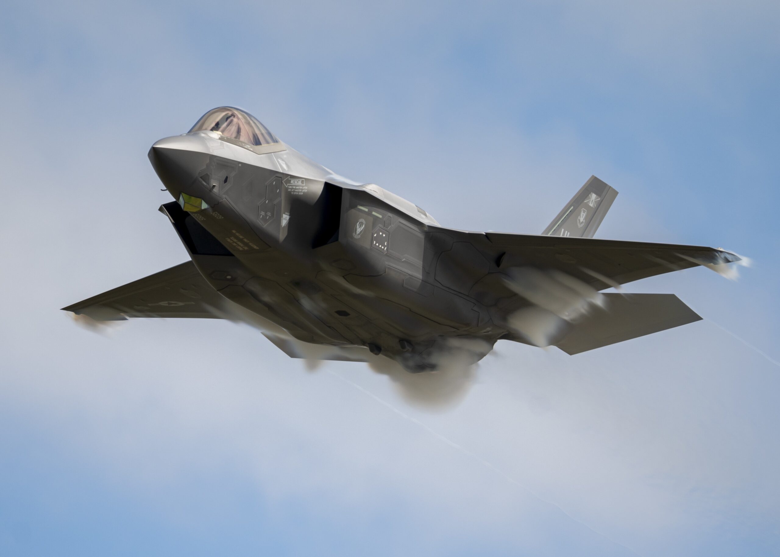 Caça F-35 da USAF. Foto: Nicholas Rupiper