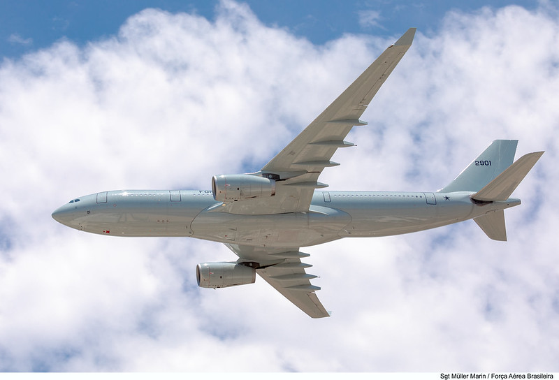 Apesar da designação KC-30, os Airbus A330 da FAB não têm capacidade de rebastecimento em voo