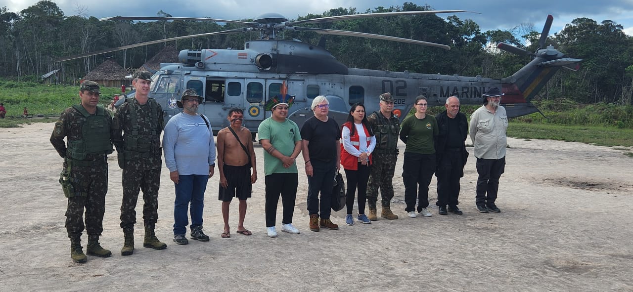 Ministros do STJ acompanham ação das Forças Armadas na fronteira. Foto: Ministério da Defesa