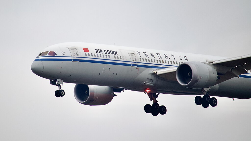 Boeing 787 da Air China. Foto: Andrew Dawes