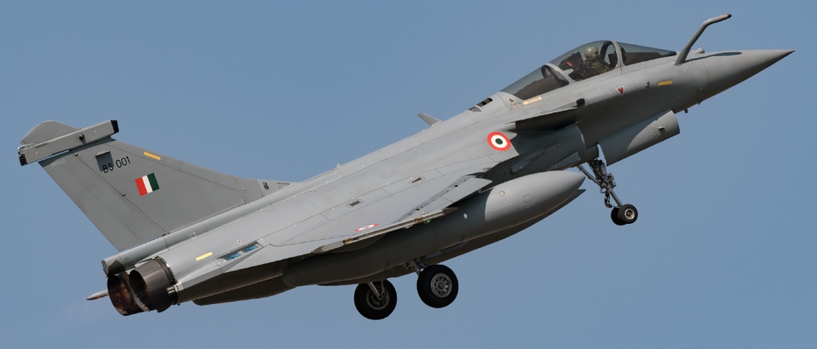 Caça Rafale que teria sido abatido pelo Paquistão