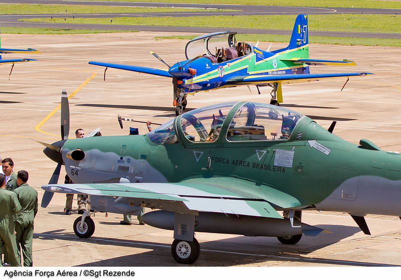 Chegada dos primeiros A-29 Super Tucano para a Esquadrilha da Fumaça, em 1º de outubro de 2012
