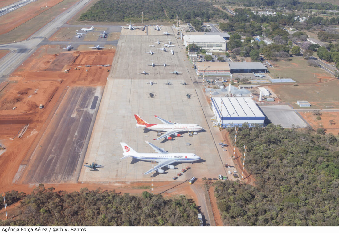 Base Aérea de Brasília se destaca pelo elevado movimento de autoridades, do Brasil e de outros países, além de ser sede de dois esquadrões