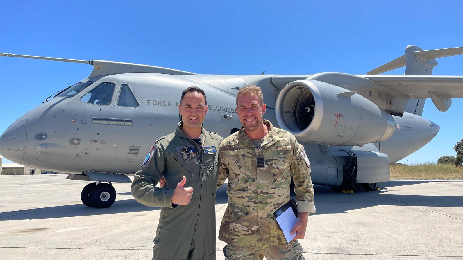 Treinamento de militares neerlandeses em Portugal. Foto: Força Aérea Portuguesa