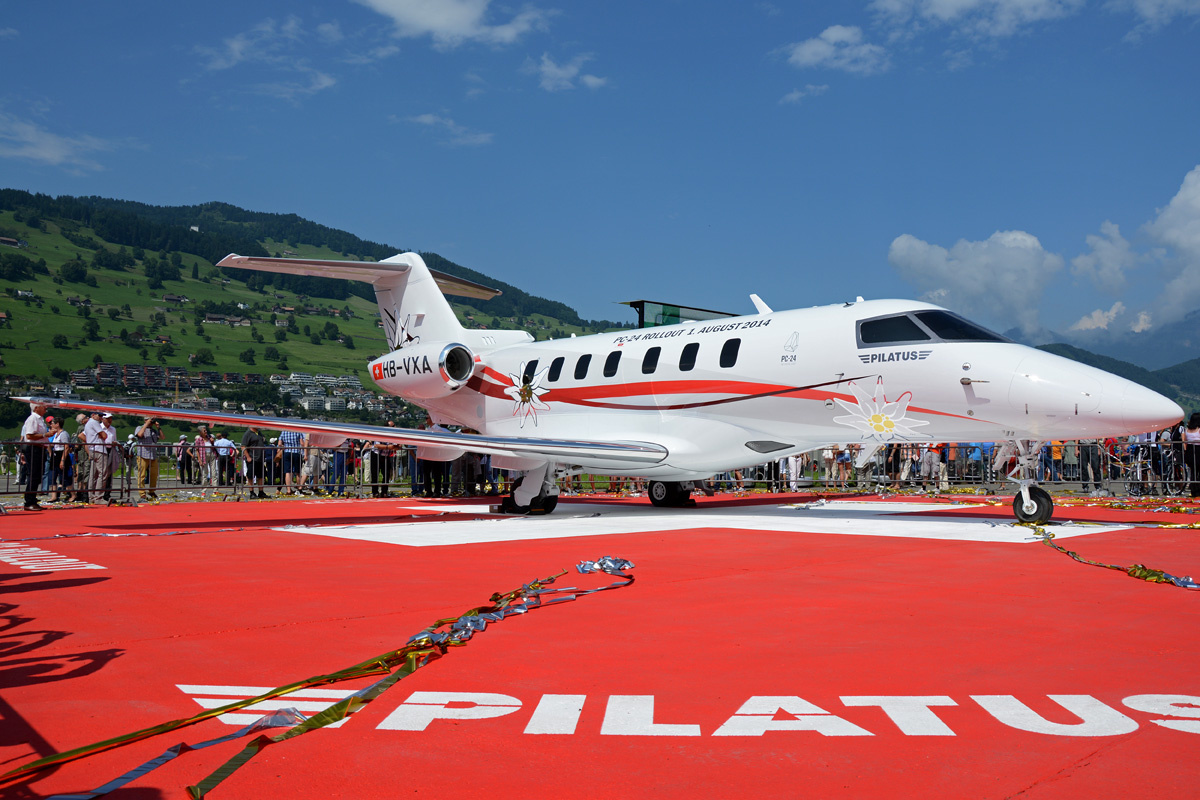 O jato PC-24  é uma das novas apostas da Pilatus para se manter forte no mercado executivo. Foto: Richard Vandervord