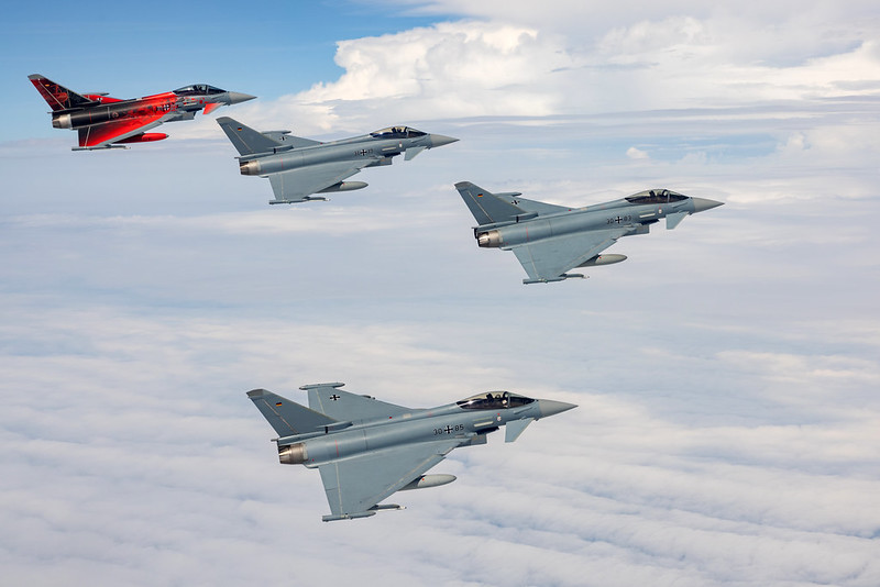 Caças Eurofighter da Alemanha. Foto: Bundeswehr-Christian Timmig