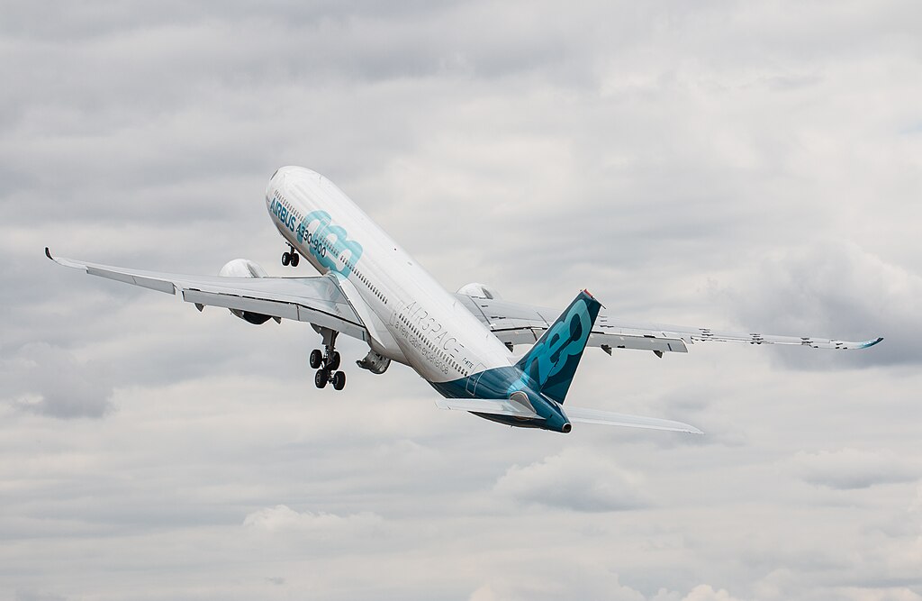 Airbus A330-900neo em demonstração da fabricante. Foto: Steve Lynes