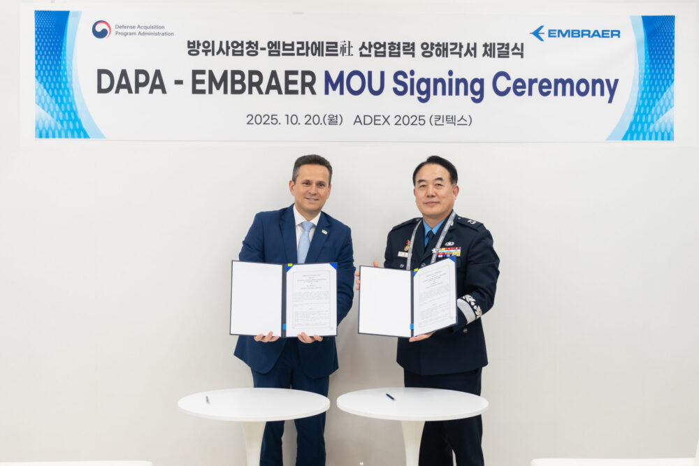 Embraer busca aproximação com a Coreia do Sul