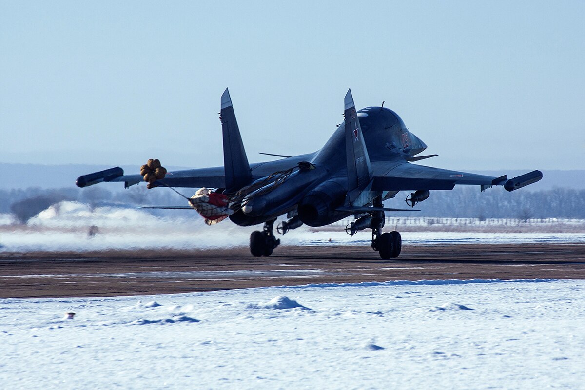 Su-34. Foto: Ministério da Defesa da Rússia