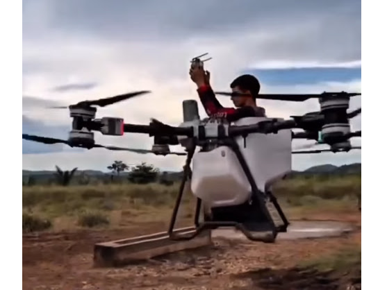 Voo de homem dentro de drone gera alerta por mais fiscalização