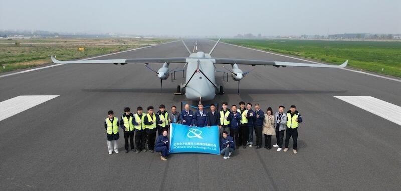 Voa drone cargueiro chinês