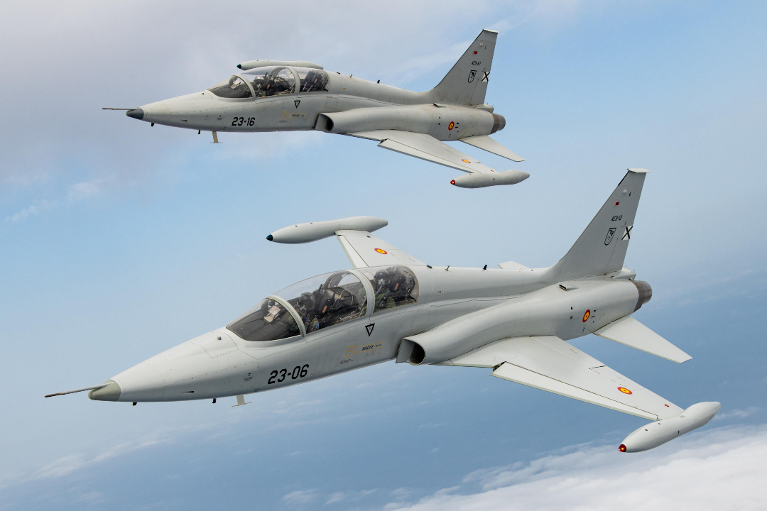 Jatos F-5B da Espanha. Foto: Ejército del Aire