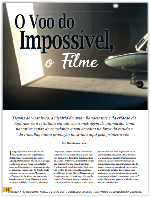 Matéria Avulsa Asas (110) - O Voo do Impossível