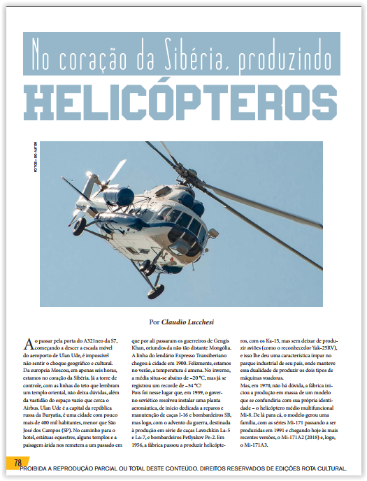 Matéria Avulsa Asas (110) - No Coração da Sibéria