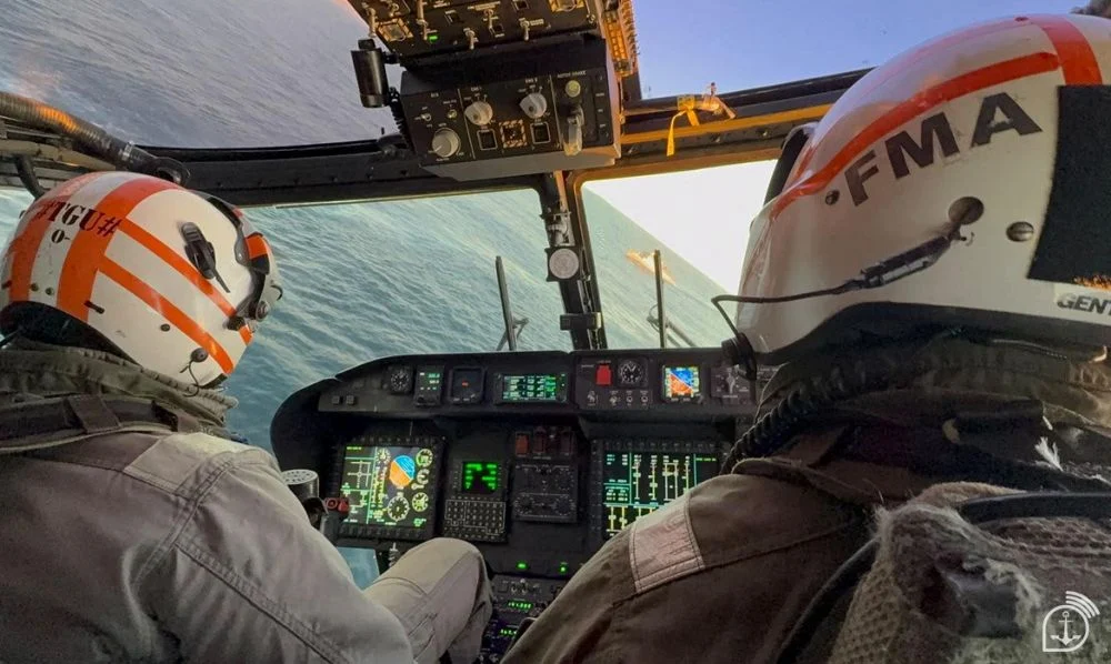 Helicóptero AH-11B durante exercício Fraterno. Foto: Marinha do Brasil