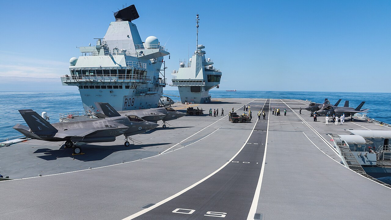 F-35B britânico. Foto: Ministério da Defesa do Reino Unido